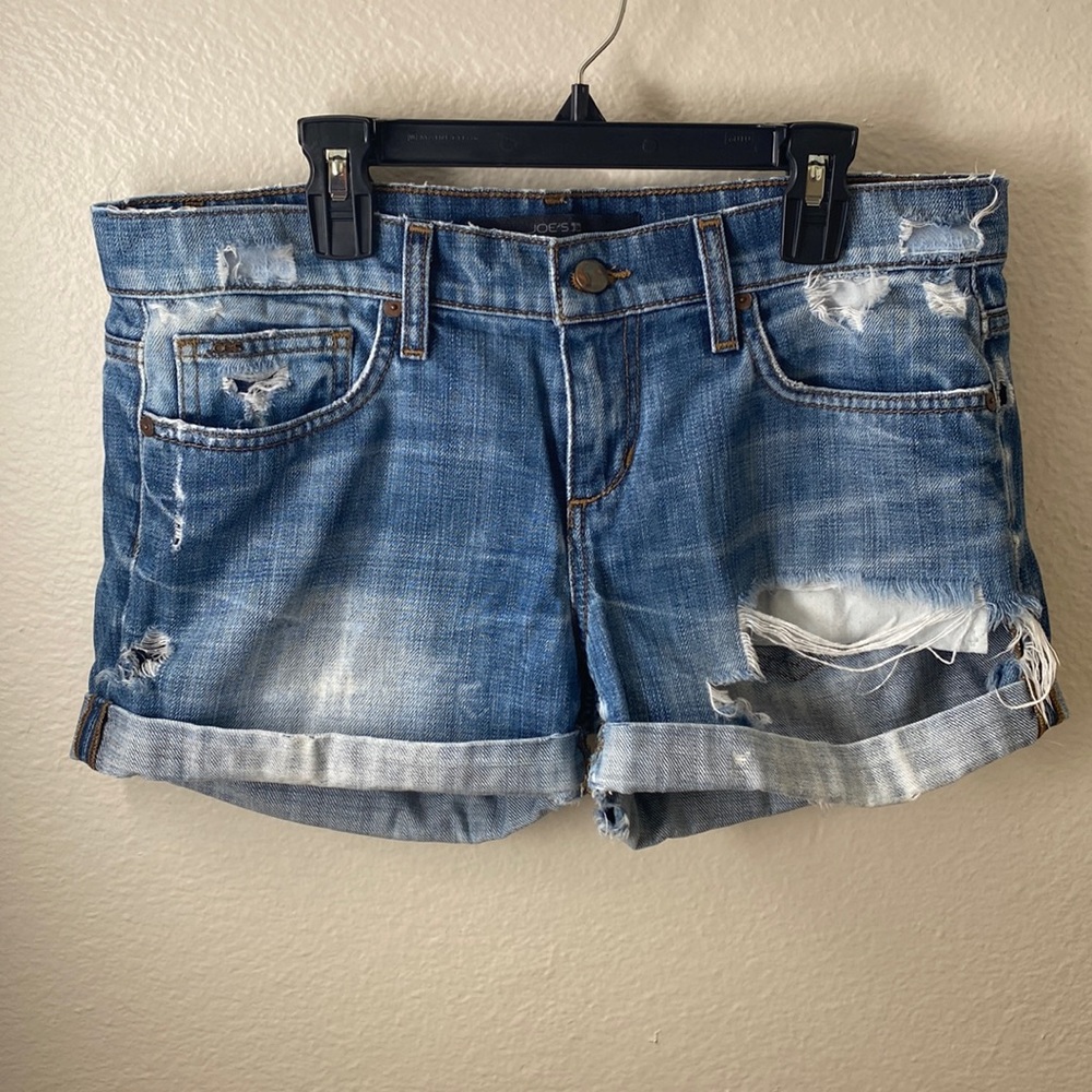 Joe’s Destroyed denim shorts